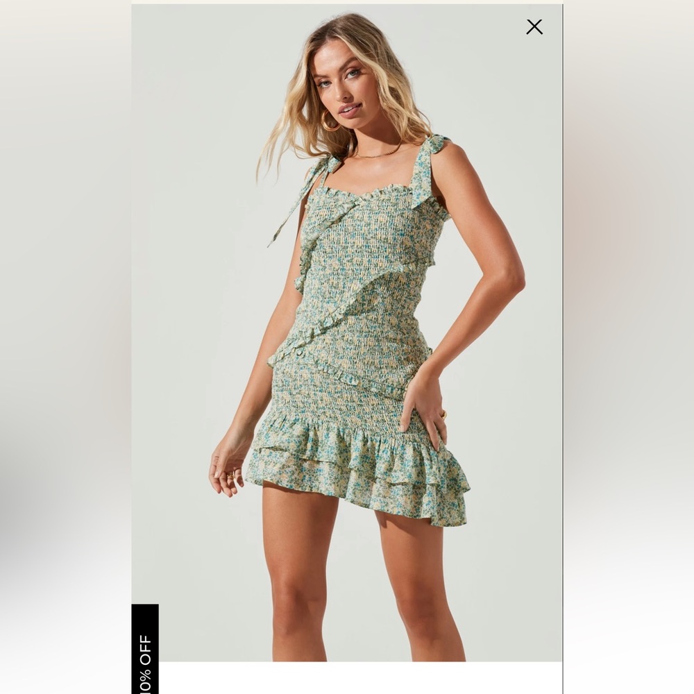 Astr the Label Eastwick Asymmetrical Dress Floral Large - Picture 7 of 11